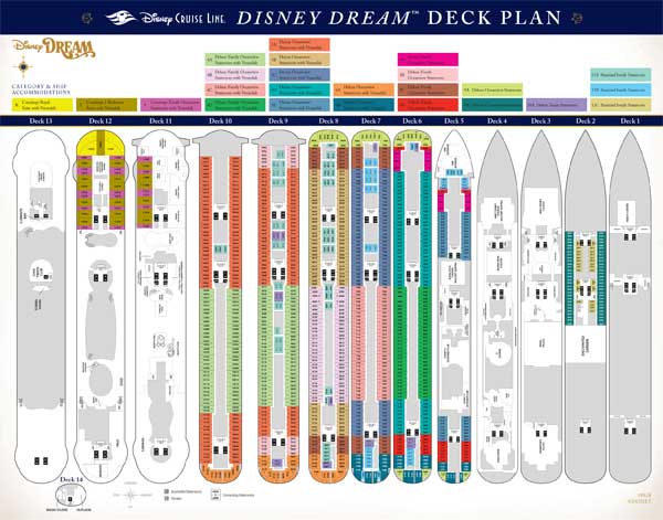 disney dream deck plan cruise