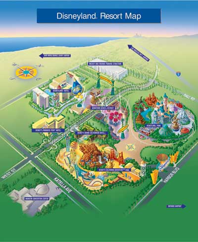 map of disneyland park