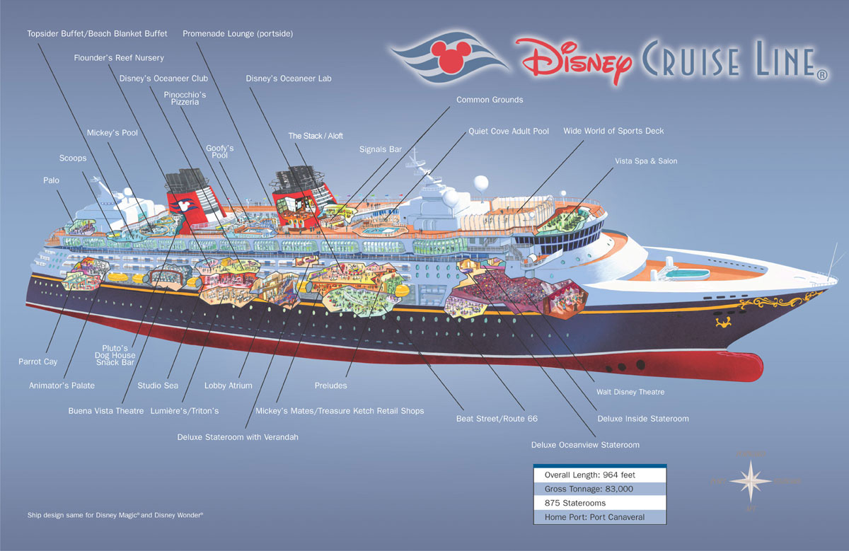 Disney Cruise Line Ship Layout
