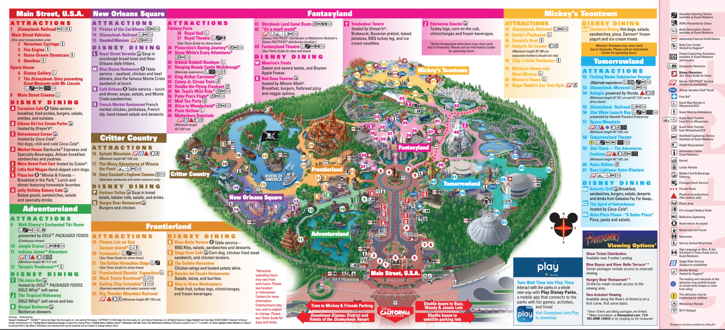 disneyland theme park map Disneyland Theme Parks Disneyland Park California Adventure disneyland theme park map