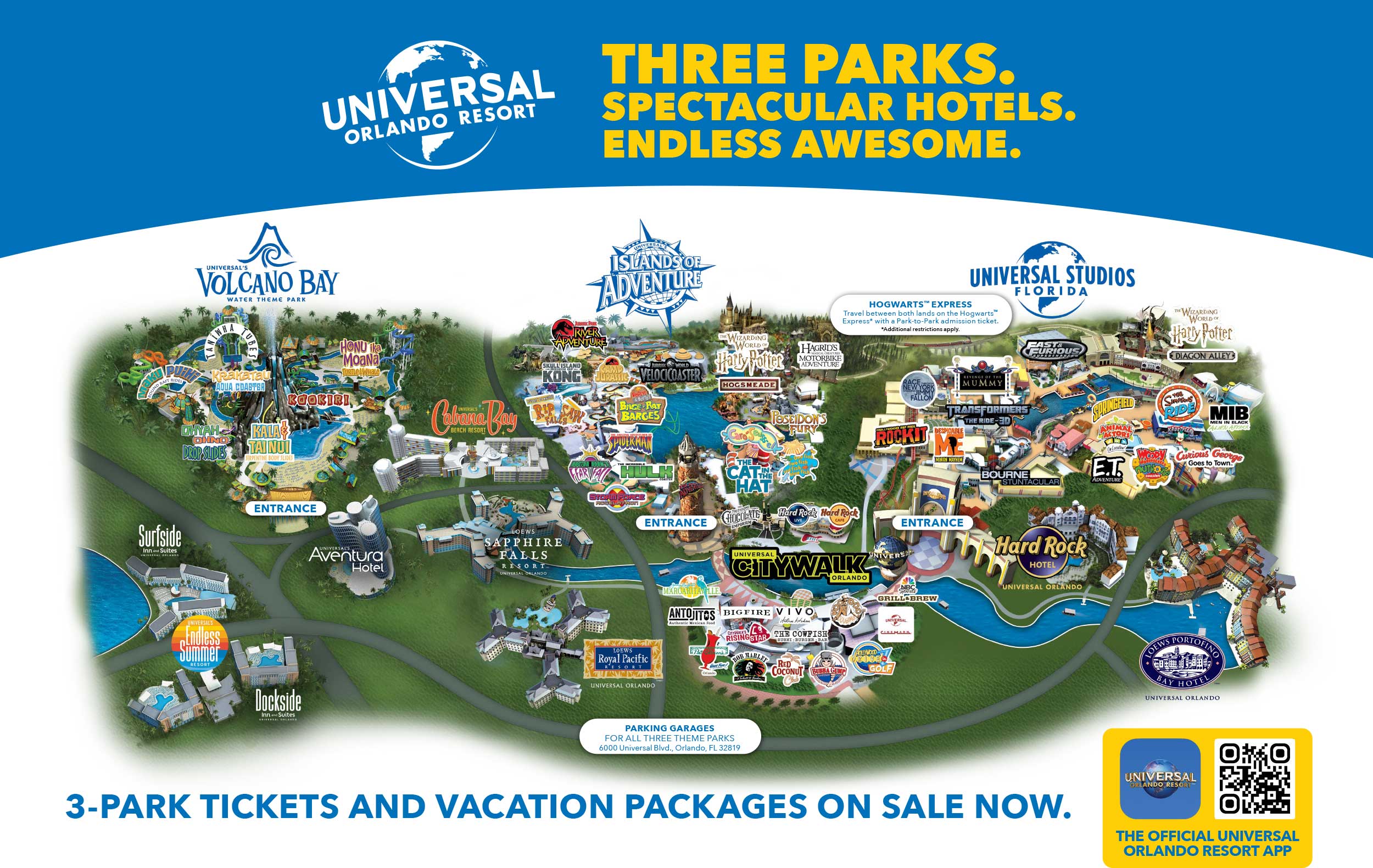 Universal Studios Orlando Map [2023 Florida Theme Park Maps]