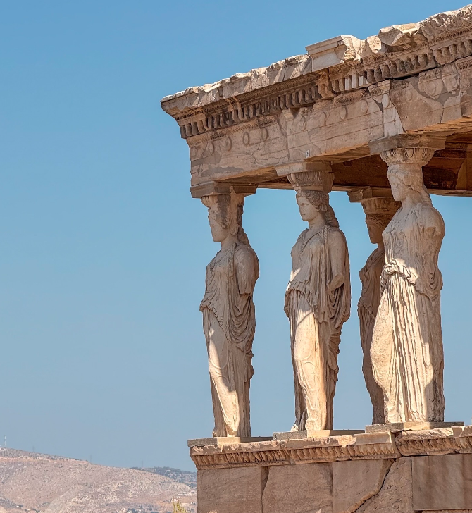 Parthenon Ruins in the Acropolis of Athens