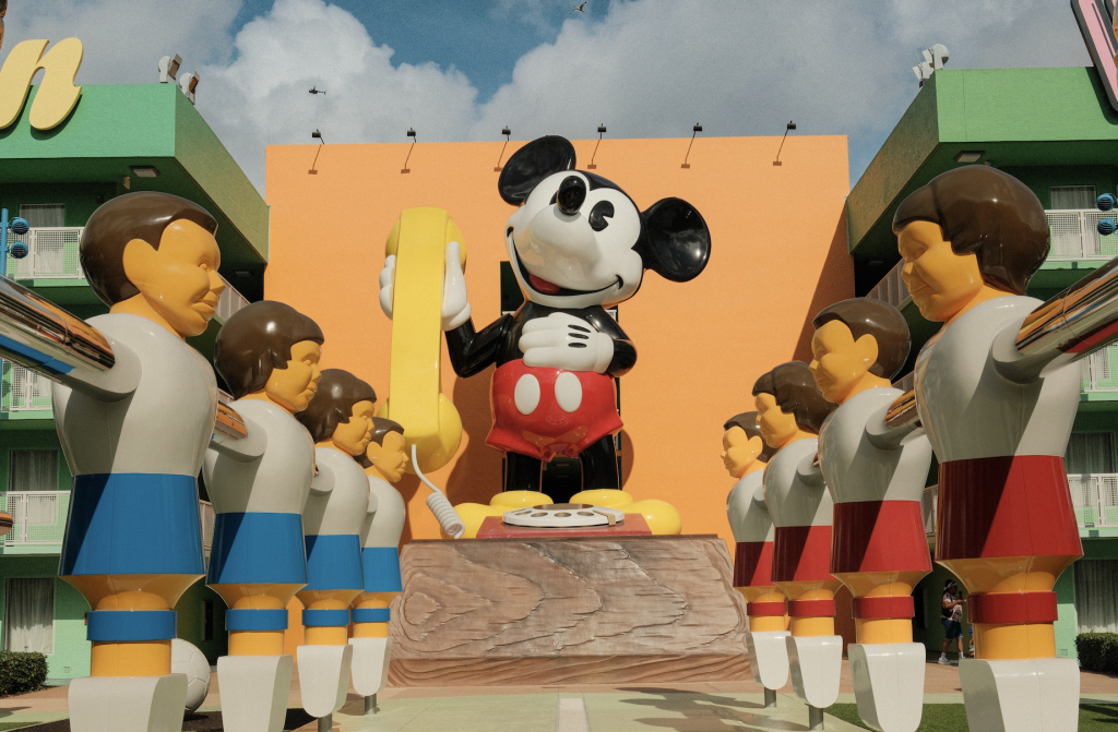 Mickey Mouse statue at Disney's Pop Century Resort, Walt Disney World 