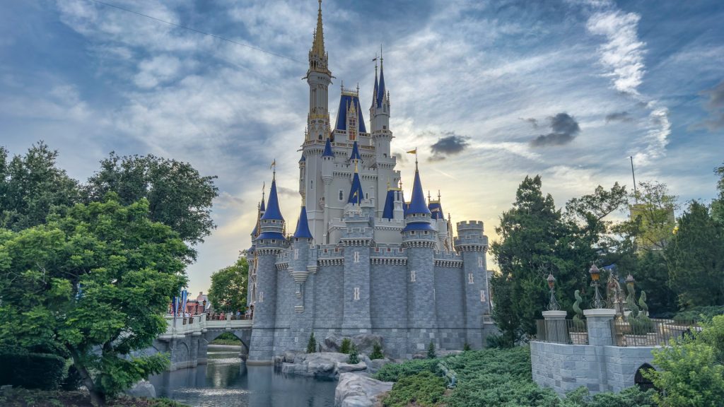Cinderella Castle at Walt Disney Worlds Magic Kingdom in Orlando Florida