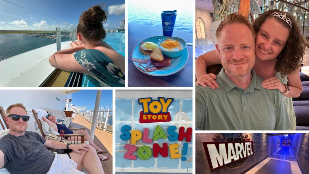2 Dreams Unlimited Travel Collage of couple in various cruise locations